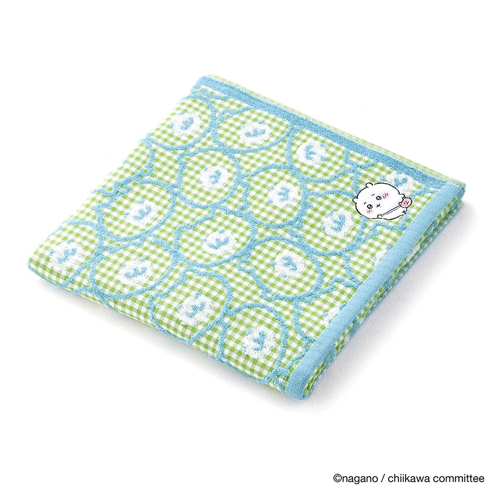 吉伊卡哇 浴巾（小包包 綠色） ちいかわ バスタオル（ポシェット グリーン）