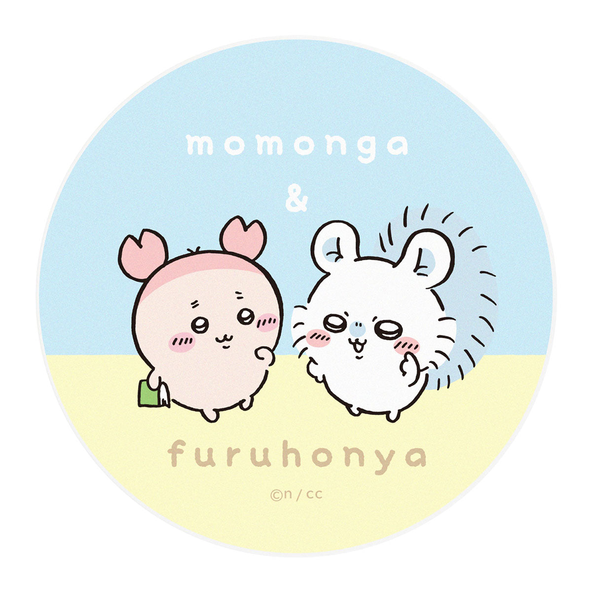 吉伊卡哇 纜線卷線盒（莫莫加＆螃蟹） ちいかわ コードリールケース（モモンガ＆古本屋）