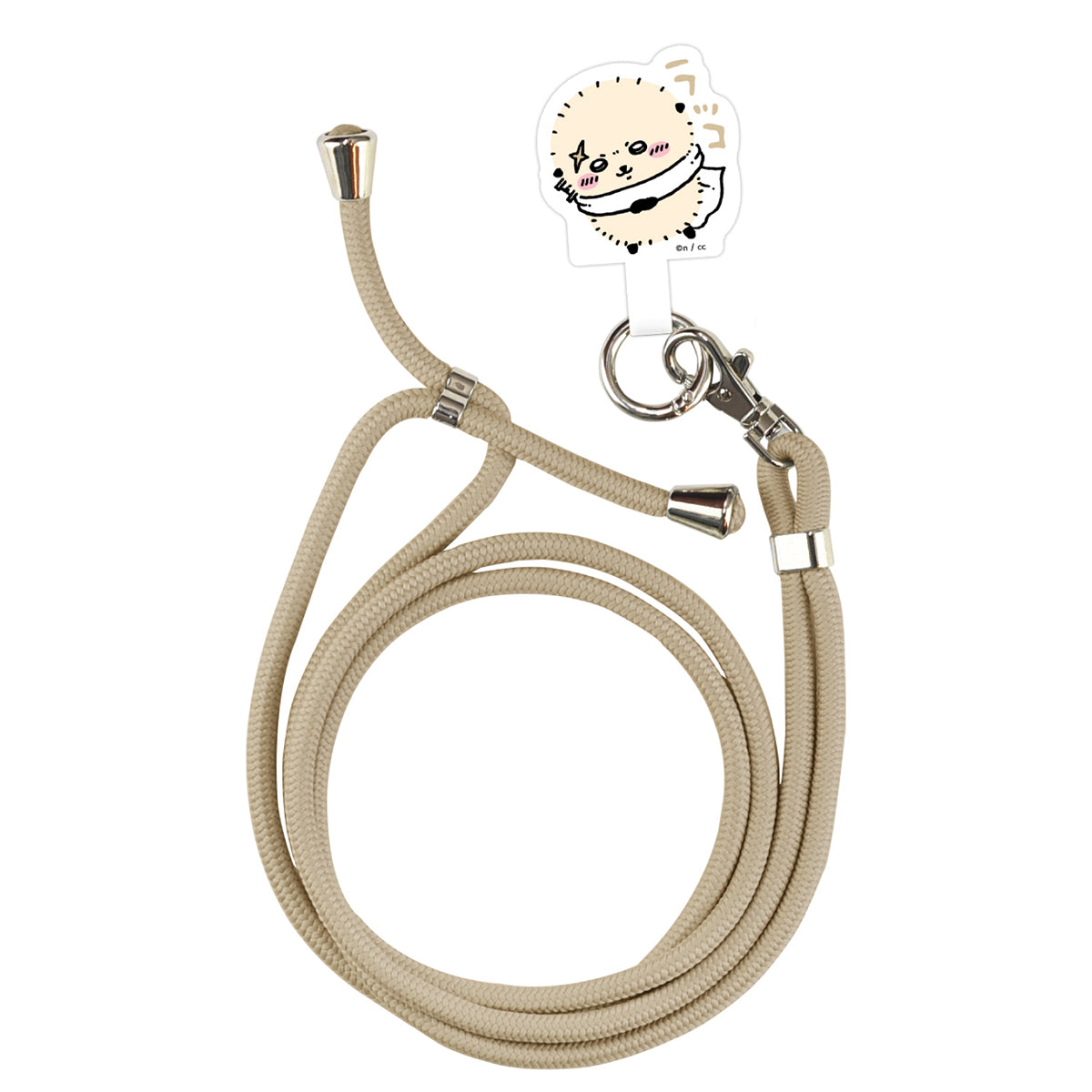 吉伊卡哇 多功能環扣+吊繩組合（海獺） ちいかわ マルチリングプラス ストラップセット（ラッコ）