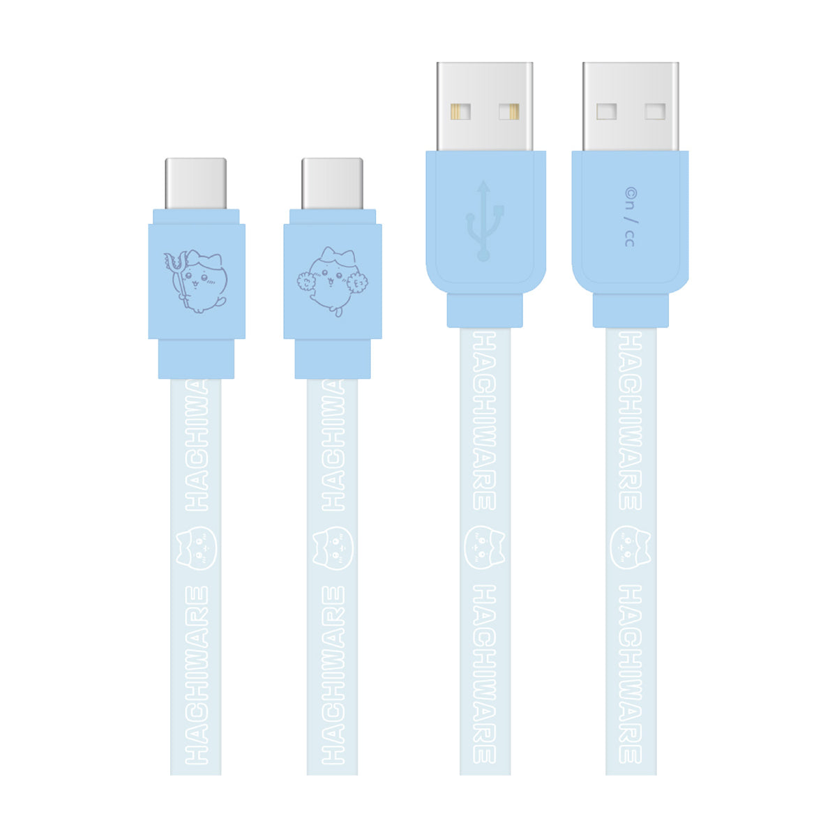 吉伊卡哇 USB Type-C相容 同步＆充電線（小八貓） ちいかわ USB Type-C対応 同期＆充電ケーブル（ハチワレ）