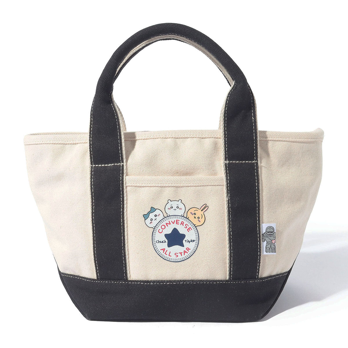 吉伊卡哇×Converse 小號帆布手提袋（黑色） ちいかわ×コンバース キャンバストートバッグS（ブラック）