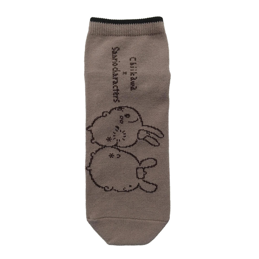 吉伊卡哇×三麗鷗角色 運動襪（兔子＆布丁狗） 男款 ちいかわ×サンリオキャラクターズ スニーカーソックス（うさぎ＆ポムポムプリン） メンズ用