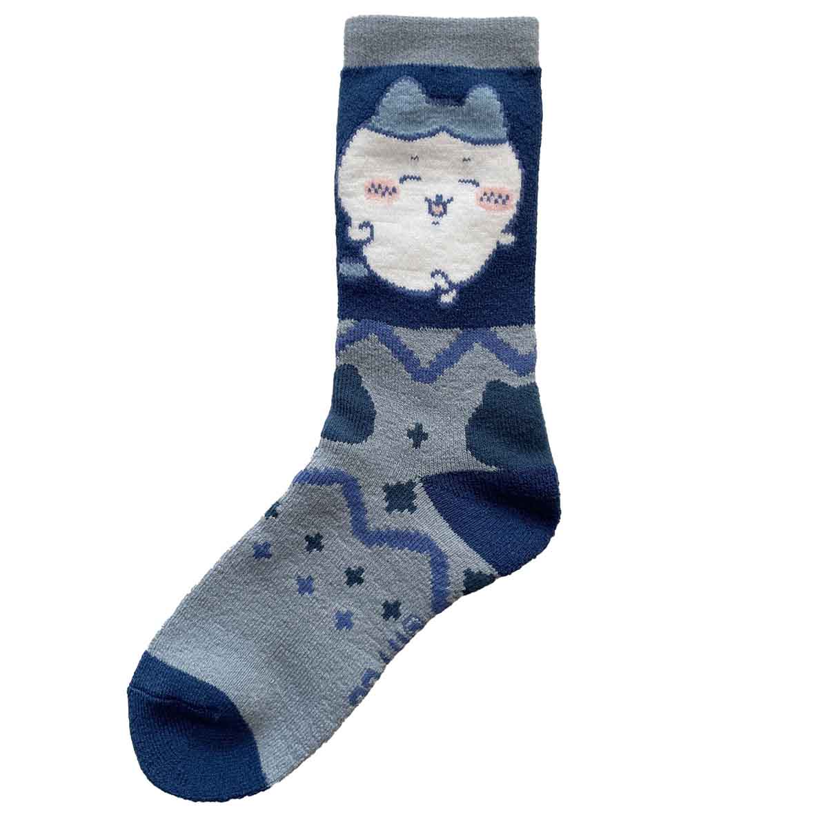 吉伊卡哇 暖呼呼居家襪（小八貓） ちいかわ ぽっかぽかルームソックス（ハチワレ）