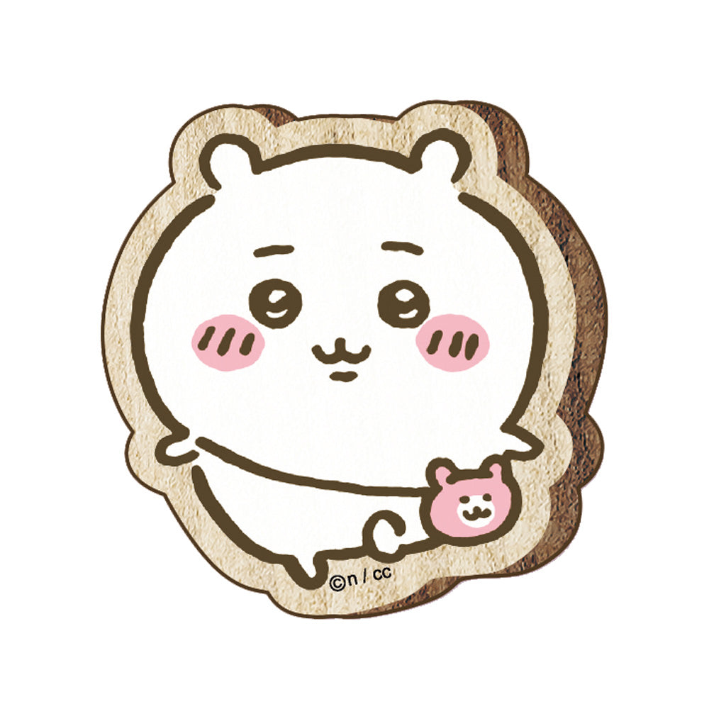 吉伊卡哇 木製胸針（吉伊卡哇） ちいかわ ウッドバッジ（ちいかわ）