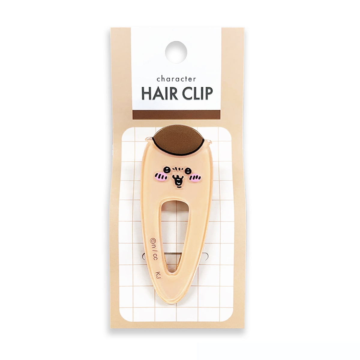 吉伊卡哇 髮夾（栗子饅頭） ちいかわ ヘアクリップ（くりまんじゅう）