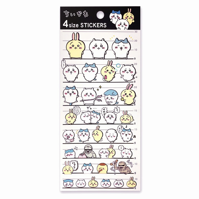 吉伊卡哇 4尺寸貼紙（吉伊卡哇） ちいかわ 4SIZE STICKER（ちいかわ）