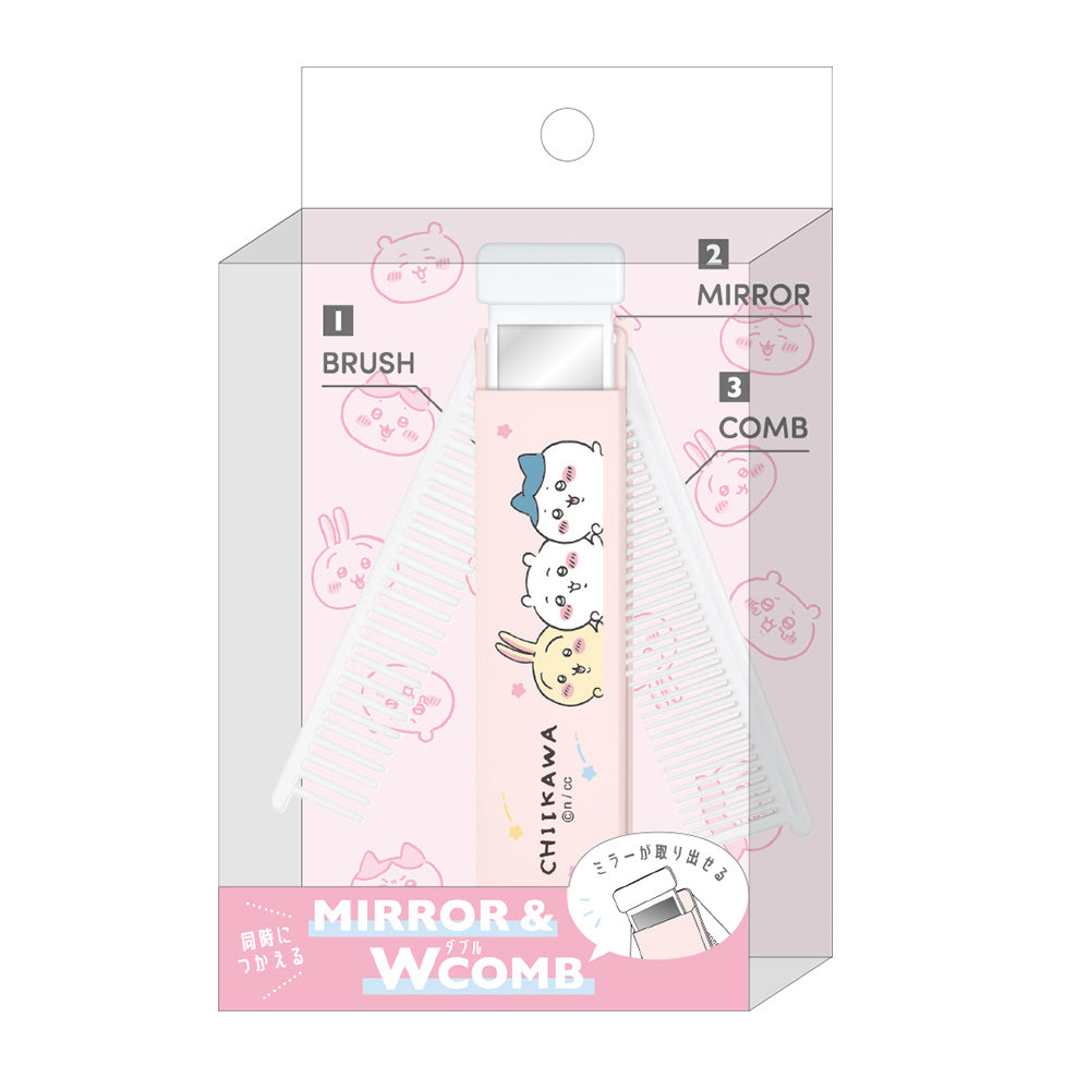 吉伊卡哇 鏡子與雙梳 ちいかわ ミラー＆Wコーム