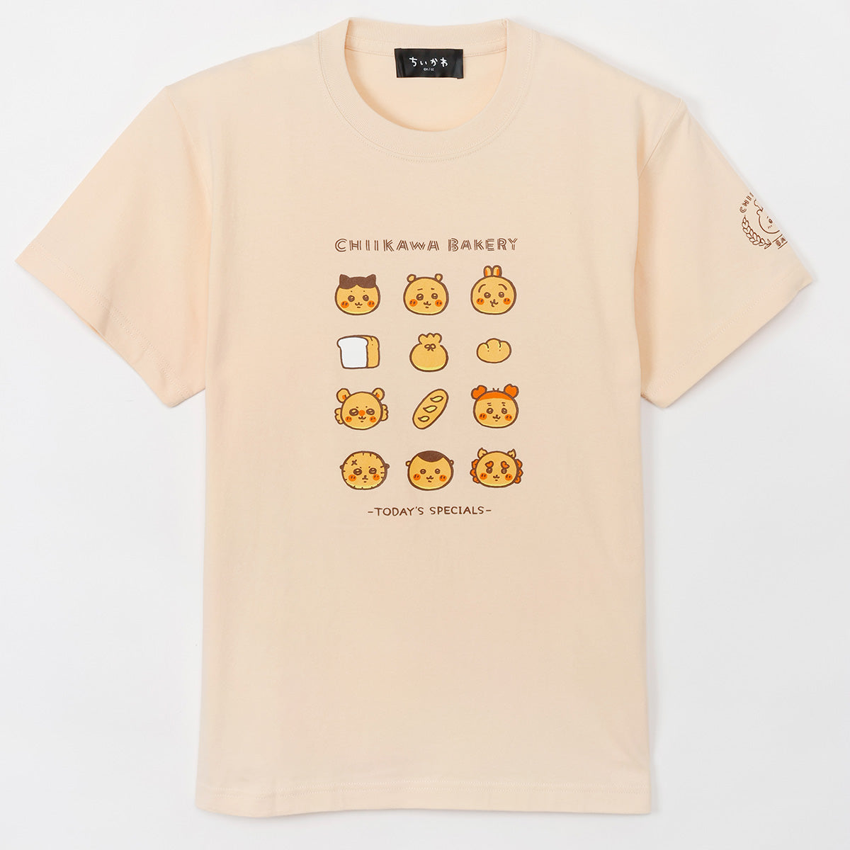 吉伊卡哇 吉伊卡哇麵包店 T恤 CHIIKAWA BAKERY 自然色 ちいかわ ちいかわベーカリー Tシャツ CHIIKAWA BAKERY ナチュラル