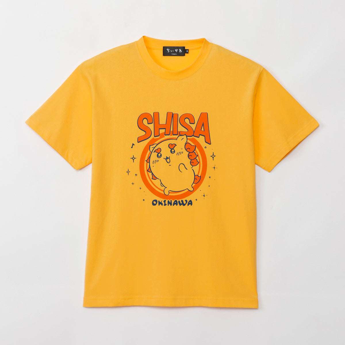 吉伊卡哇 獅薩的特產店 T恤 全速前進（黃色） ちいかわ シーサーのおみやげやさん Tシャツ 全速力 イエロー