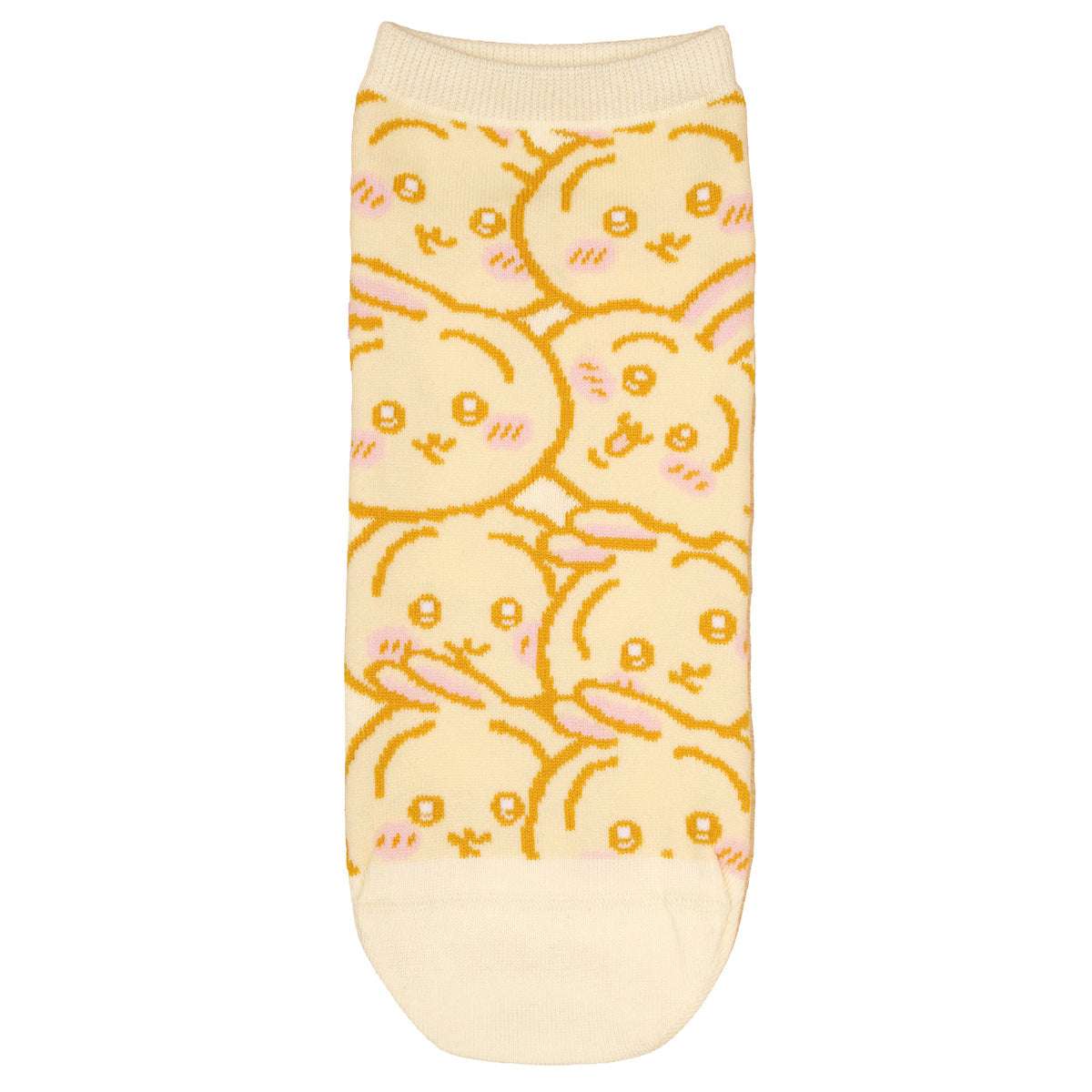 吉伊卡哇 中筒襪 滿是兔兔 黃色 ちいかわ クルーソックス うさぎいっぱい イエロー