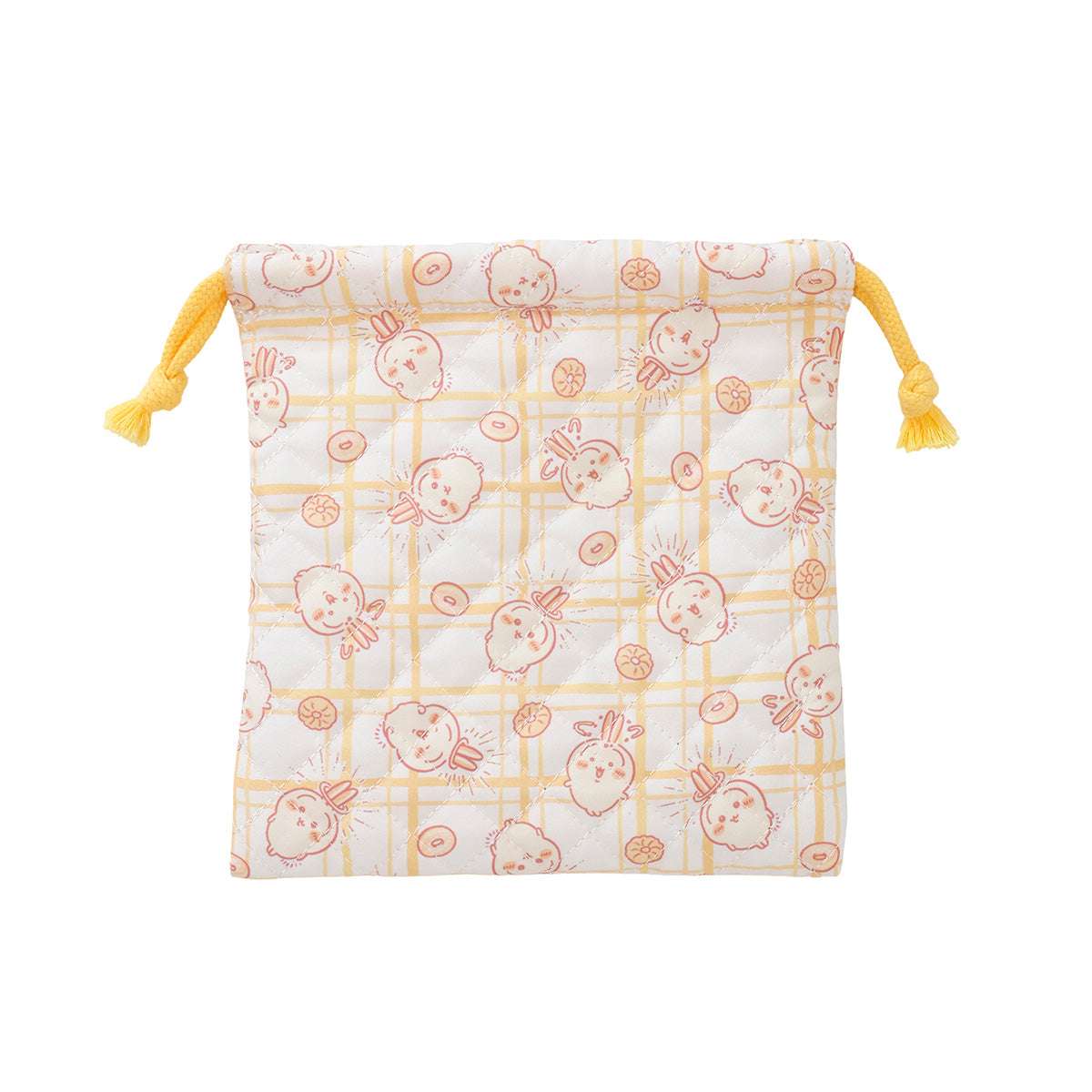 吉伊卡哇 束口袋 甜甜圈 黃色 ちいかわ 巾着 ドーナッツ イエロー