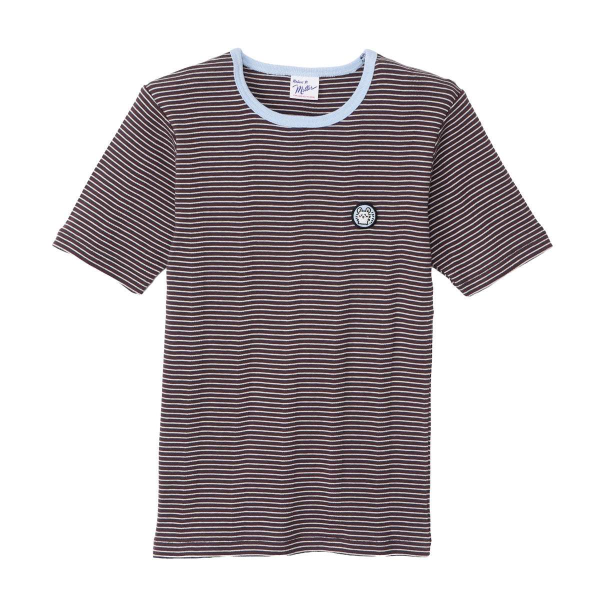 吉伊卡哇 T恤 (Robert P.Miller×Talking / 小桃鼠 咖啡色) ちいかわ Tシャツ Robert P.Miller×Talking モモンガ COFFEE