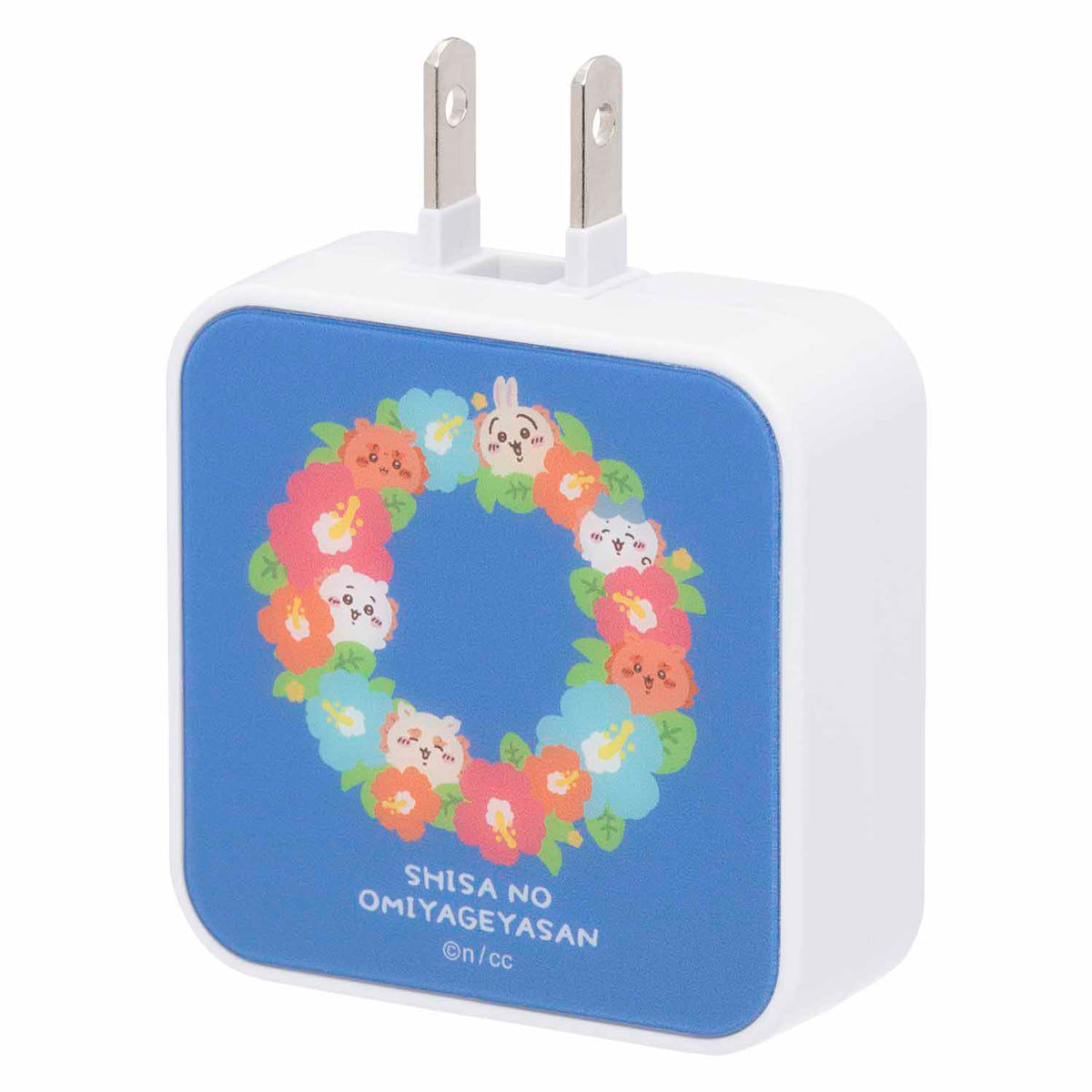 吉伊卡哇 風獅爺伴手禮 AC充電器（扶桑花） ちいかわ シーサーのおみやげやさん ACアダプタ（ハイビスカス）