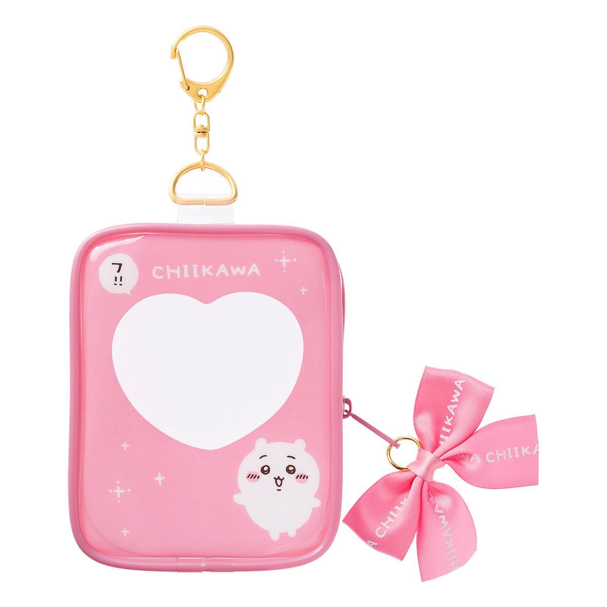 吉伊卡哇 可放入吊飾的透明小袋（吉伊卡哇） ちいかわ マスコットも入る！クリアポーチ（ちいかわ）