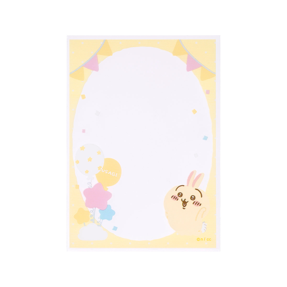 吉伊卡哇 可放迷你照片的透明套（兔兔） ちいかわ ミニフォトが入るサイズのクリアスリーブ（うさぎ）