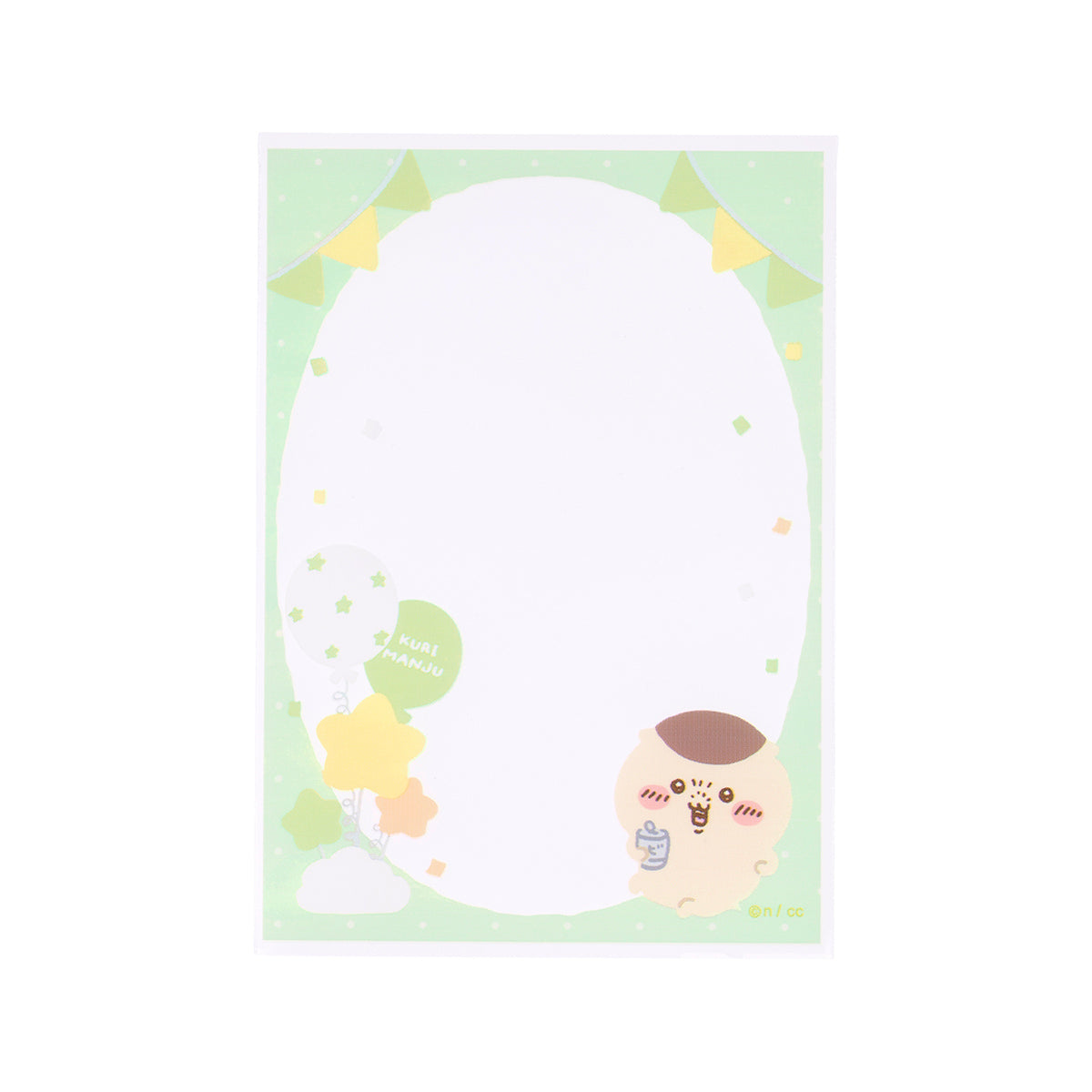 吉伊卡哇 可放迷你照片的透明套（栗子饅頭） ちいかわ ミニフォトが入るサイズのクリアスリーブ（くりまんじゅう）