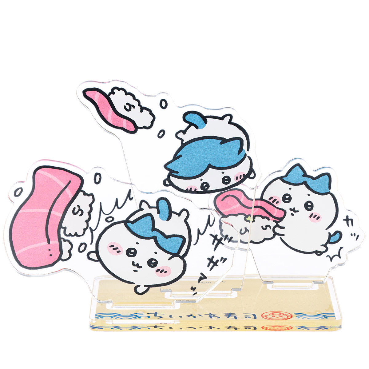 吉伊卡哇 吉伊卡哇壽司 層疊亞克力立牌（倒下的小八貓） ちいかわ ちいかわ寿司 レイヤーアクリルスタンド（こけまくりハチワレ）