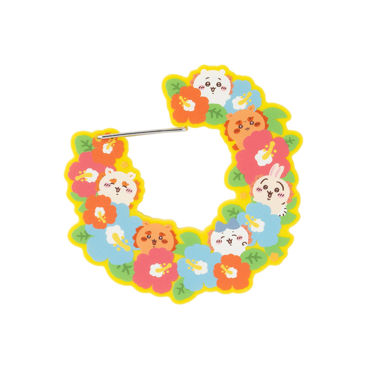 吉伊卡哇 風獅爺的特產店 壓克力登山扣（扶桑花） ちいかわ シーサーのおみやげやさん アクリルカラビナ（ハイビスカス）