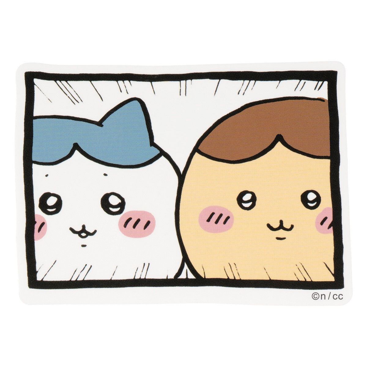 吉伊卡哇 貼紙（「一樣的！」） ちいかわ スマホに貼れるサイズのステッカー（「おそろい」）