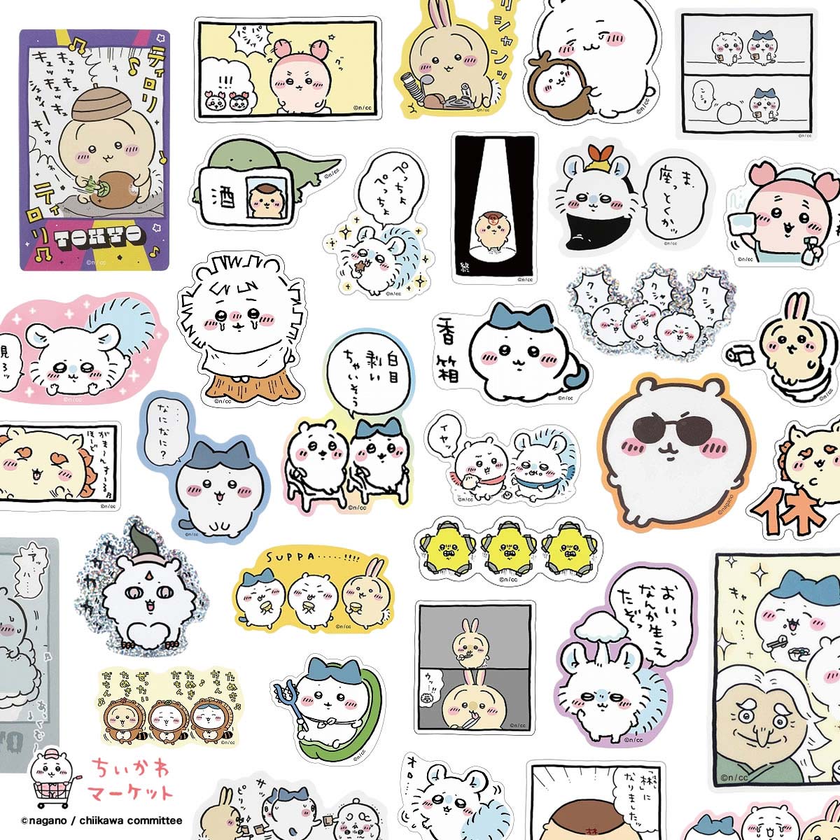 吉伊卡哇 貼紙感謝包（不良品不可退換） ちいかわ ステッカーサンキューパック