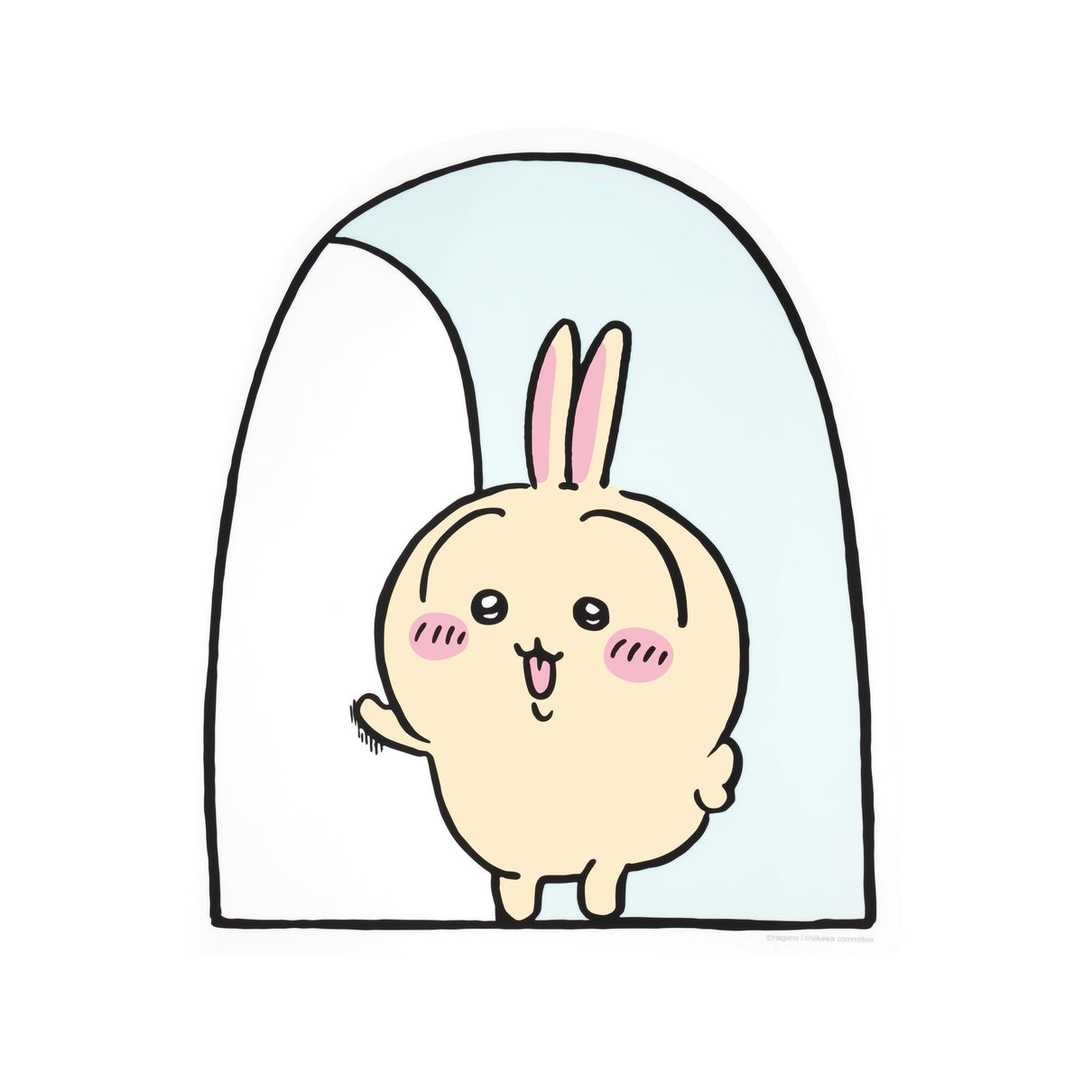 吉伊卡哇 牆貼（兔兔的拜訪） ちいかわ ウォールステッカー（うさぎの訪問）