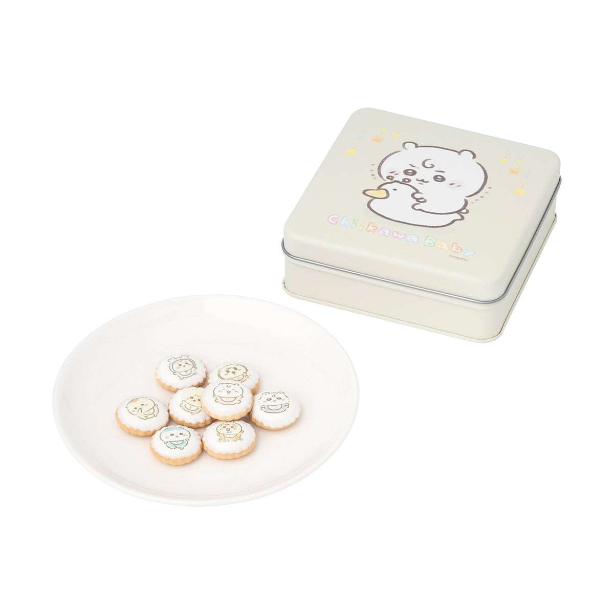 吉伊卡哇 baby系列 Yochi餅乾罐 ちいかわ Chiikawa Baby ヨーチビスケット缶