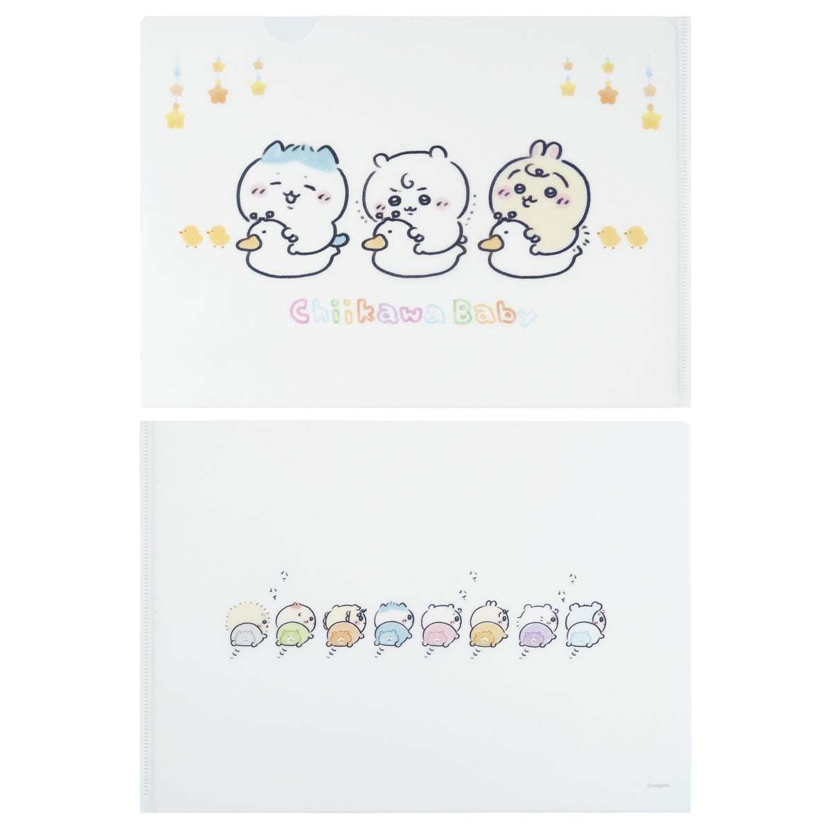 吉伊卡哇 baby系列 透明文件夾 (坐便器) ちいかわ Chiikawa Baby クリアファイル（おまる）