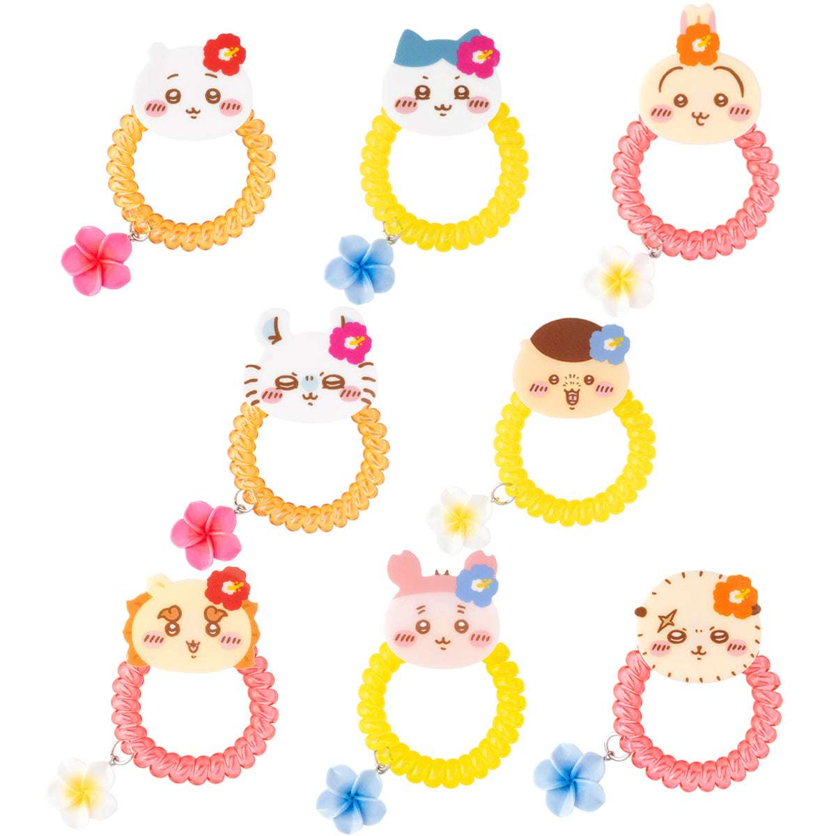 吉伊卡哇 獅薩紀念品店 電話線髮圈盲盒 (全8種) ちいかわ シーサーのおみやげやさん トレーディングコイルヘアゴム（全8種）