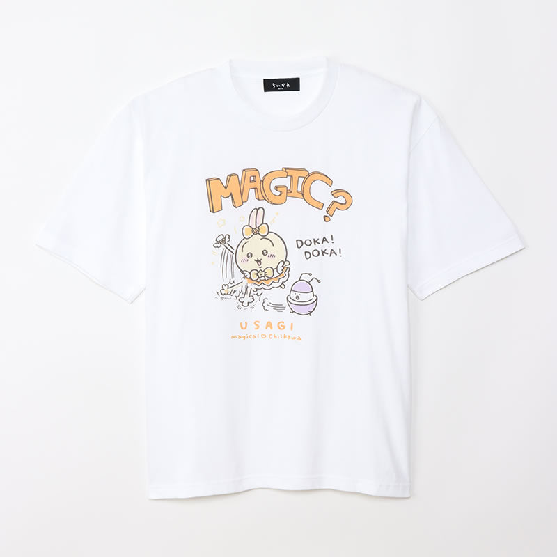 魔法吉伊卡哇 大號T恤 兔子 MAGIC 白色 まじかるちいかわ ビッグTシャツ うさぎ MAGIC ホワイト