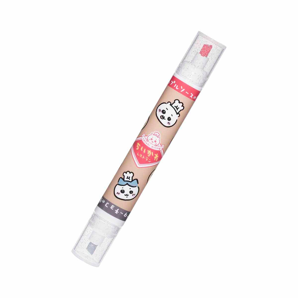 吉伊卡哇 吉伊卡哇餐廳 香氛雙色馬克筆（紅／灰） ちいかわ ちいかわレストラン 香り付き2色マーカー（レッド／グレー）