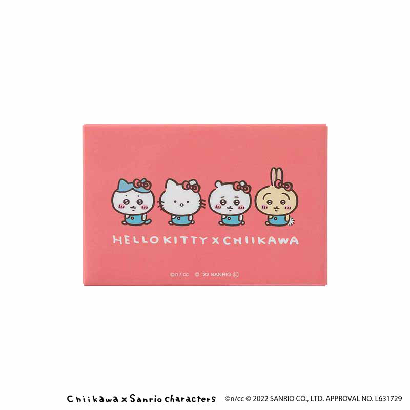 吉伊卡哇×三麗鷗角色 方形磁鐵（HELLO KITTY×吉伊卡哇） ちいかわ×サンリオキャラクターズ スクエアマグネット（ハローキティ×ちいかわ）