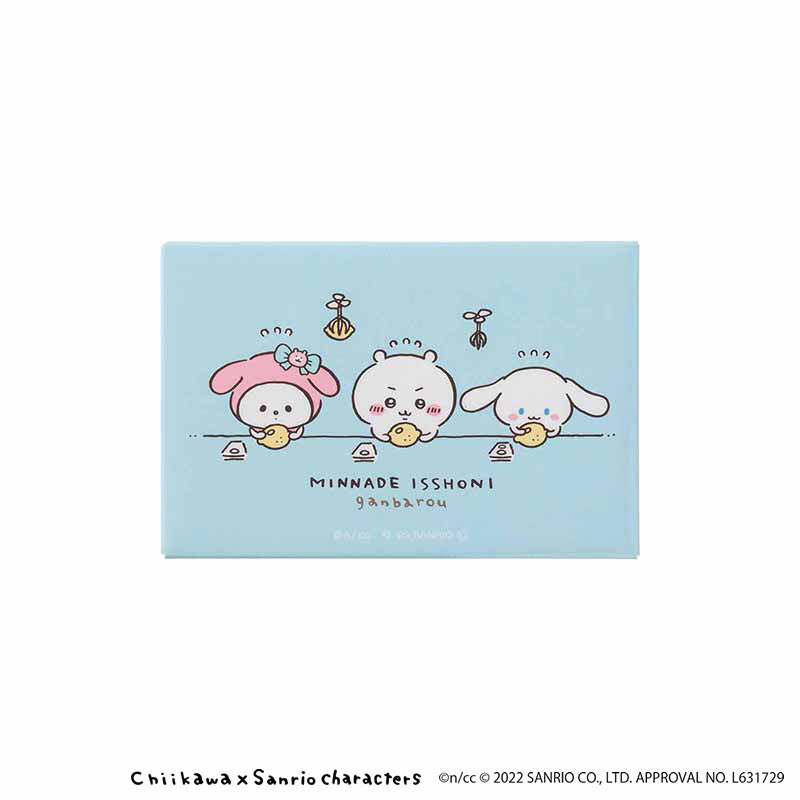 吉伊卡哇×三麗鷗角色 方形磁鐵（貼紙） ちいかわ×サンリオキャラクターズ スクエアマグネット（シール貼り）