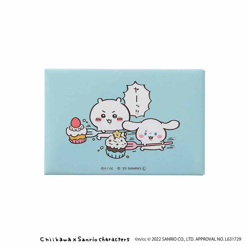 吉伊卡哇×三麗鷗角色 方形磁鐵（YA！） ちいかわ×サンリオキャラクターズ スクエアマグネット （ヤーッ）