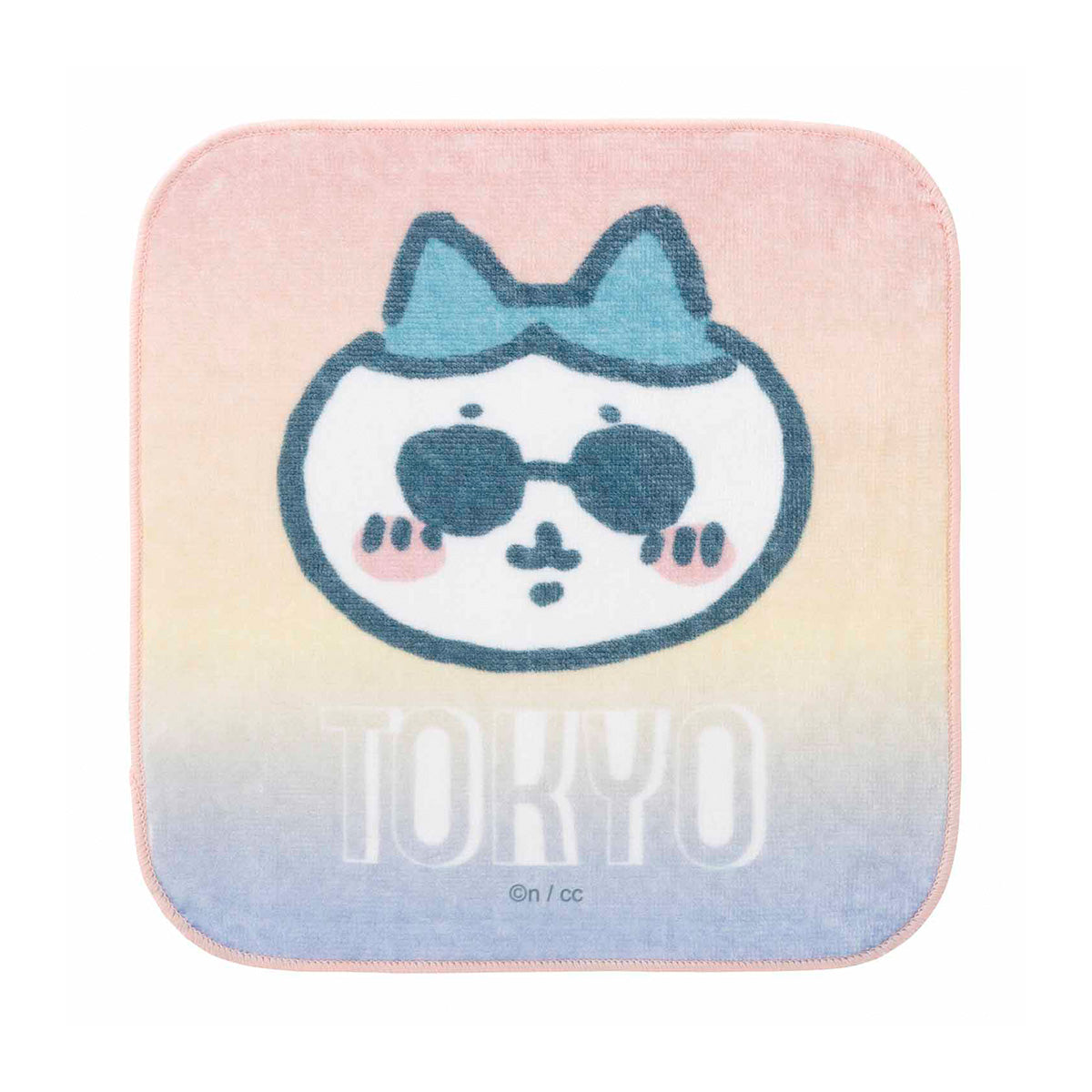 吉伊卡哇  東京特產 頭巾（戴著墨鏡的小八貓） ちいかわ 東京みやげ ハンドタオル（サングラスなハチワレ）