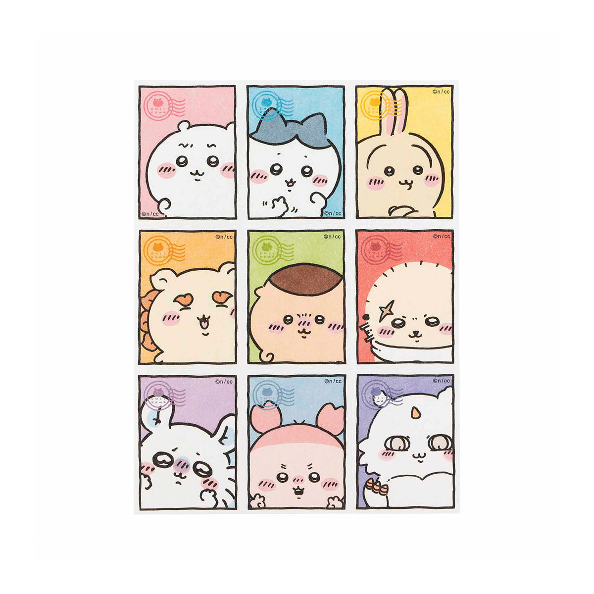 吉伊卡哇  東京特產 切割式！貼紙（郵票風） ちいかわ 東京みやげ ピリッと切り離せる！ステッカー（切手風）