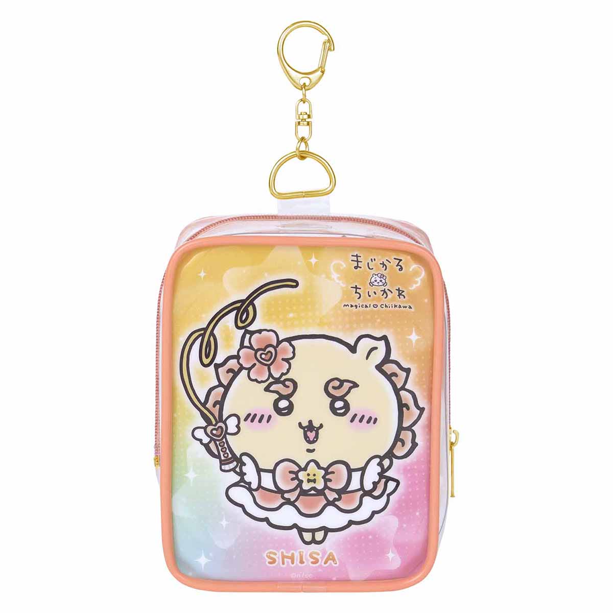 吉伊卡哇 超魔法吉伊卡哇 可放吊飾！透明小包（風獅爺） ちいかわ 超まじかるちいかわ マスコットも入る！クリアポーチ（シーサー）