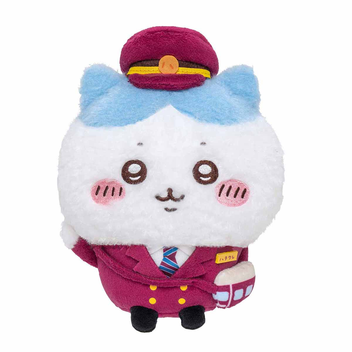 吉伊卡哇 阪急電車系列 絨毛玩偶S（小八貓） ちいかわ 阪急電車なほわほわぬいぐるみS（ハチワレ）