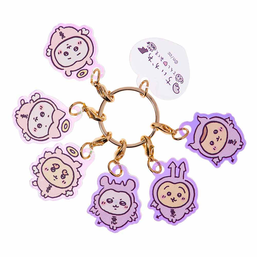 吉伊卡哇 天使?惡魔 嬰兒們的六連迷你亞克力吊飾 ちいかわ てんし♡あくま あかちゃんたちの6連ミニアクリルチャーム