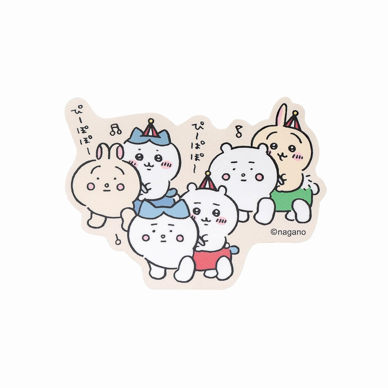 吉伊卡哇樂園 可貼於手機的軟切貼紙（嘟嘟） ちいかわらんど スマホに貼れるサイズなゆるカットステッカー（ぴーぽぽ）