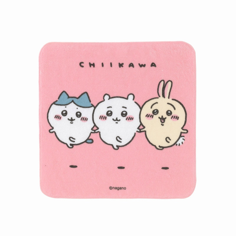 吉伊卡哇 朋友一起出門大手巾（跳躍） ちいかわ なかよしおでかけ大きめハンドタオル（ジャンプ）