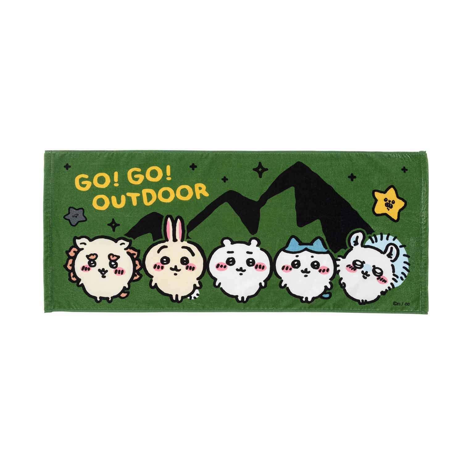 吉伊卡哇 露營GO! 面巾ちいかわ キャンプへGO! フェイスタオル