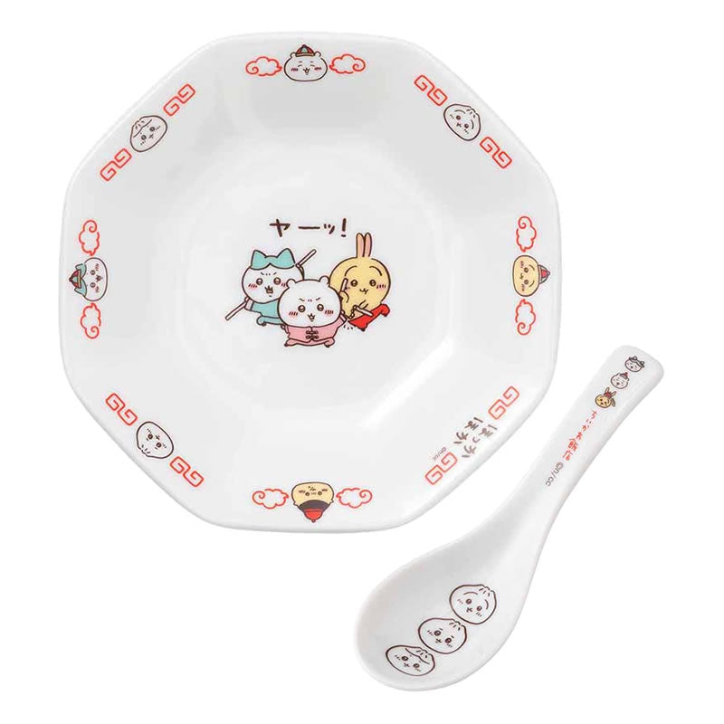 吉伊卡哇飯店 炒飯盤＆湯匙套裝 ちいかわ飯店 チャーハン皿＆レンゲセット