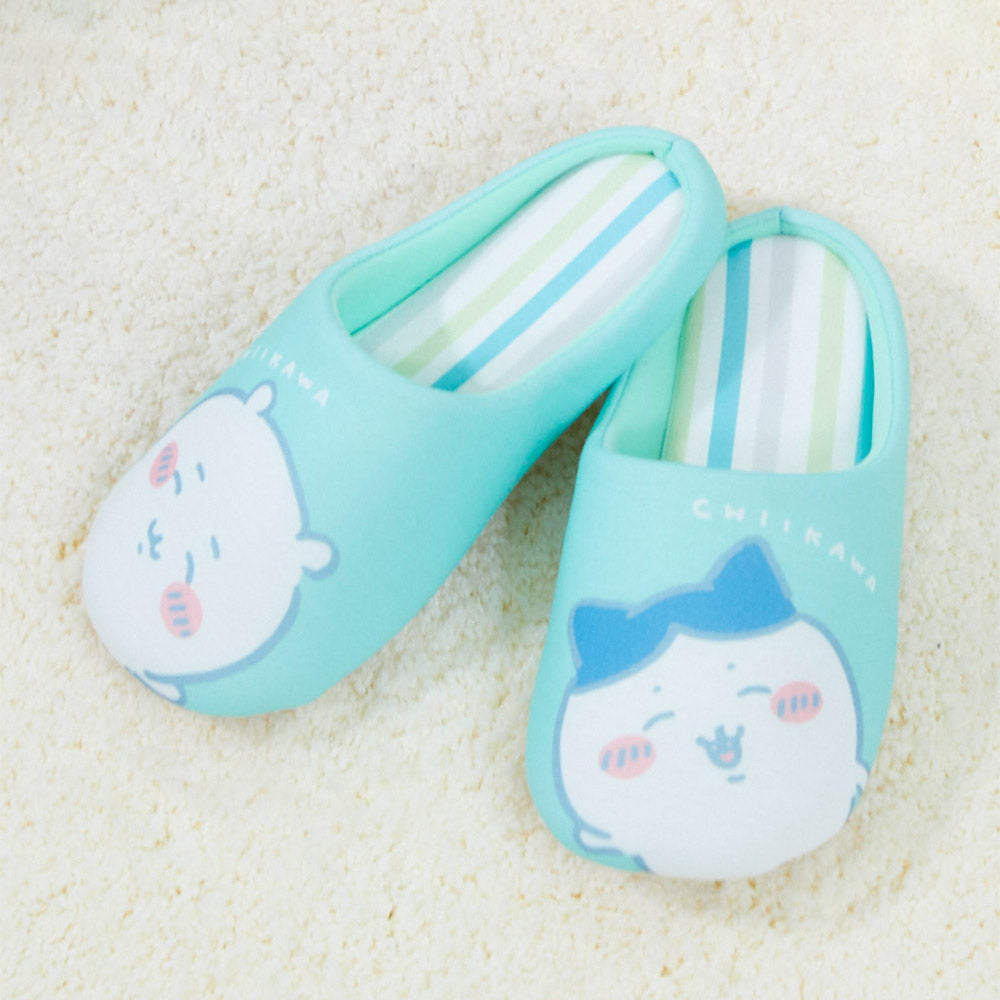 吉伊卡哇 條紋室內拖鞋 GR ちいかわ ストライプルームシューズ GR