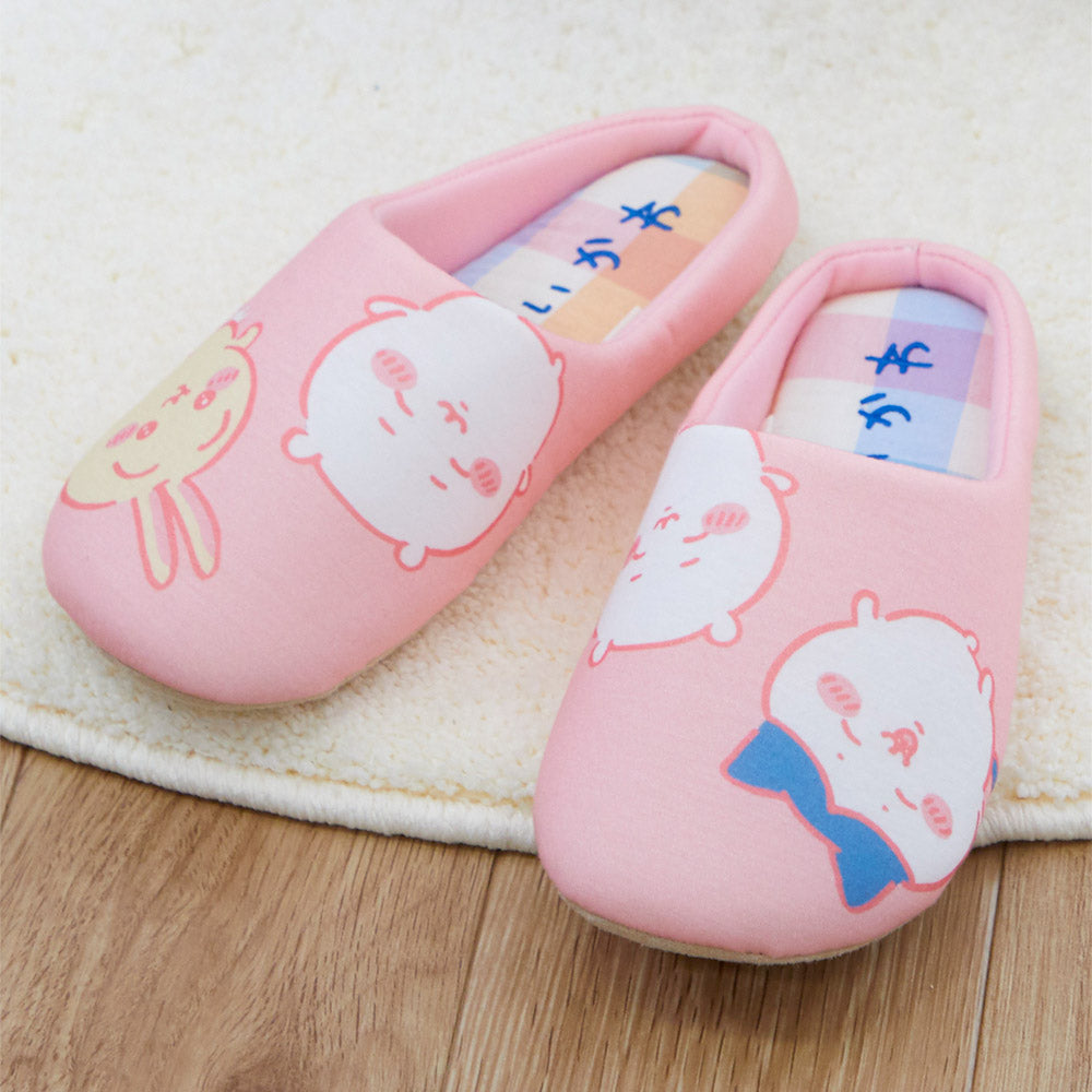 吉伊卡哇 格子室內拖鞋 PI ちいかわ チェックルームシューズ PI