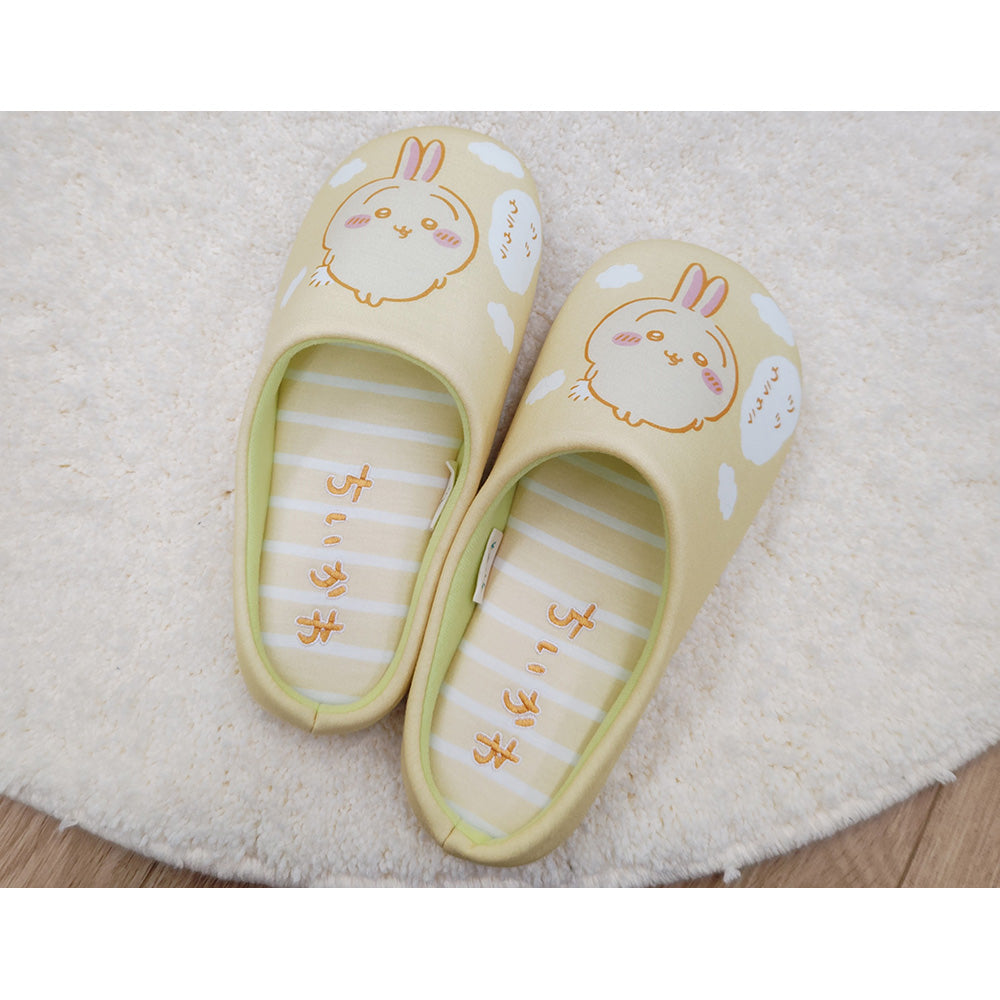 吉伊卡哇 條紋室內鞋 YE ちいかわ ボーダールームシューズ YE