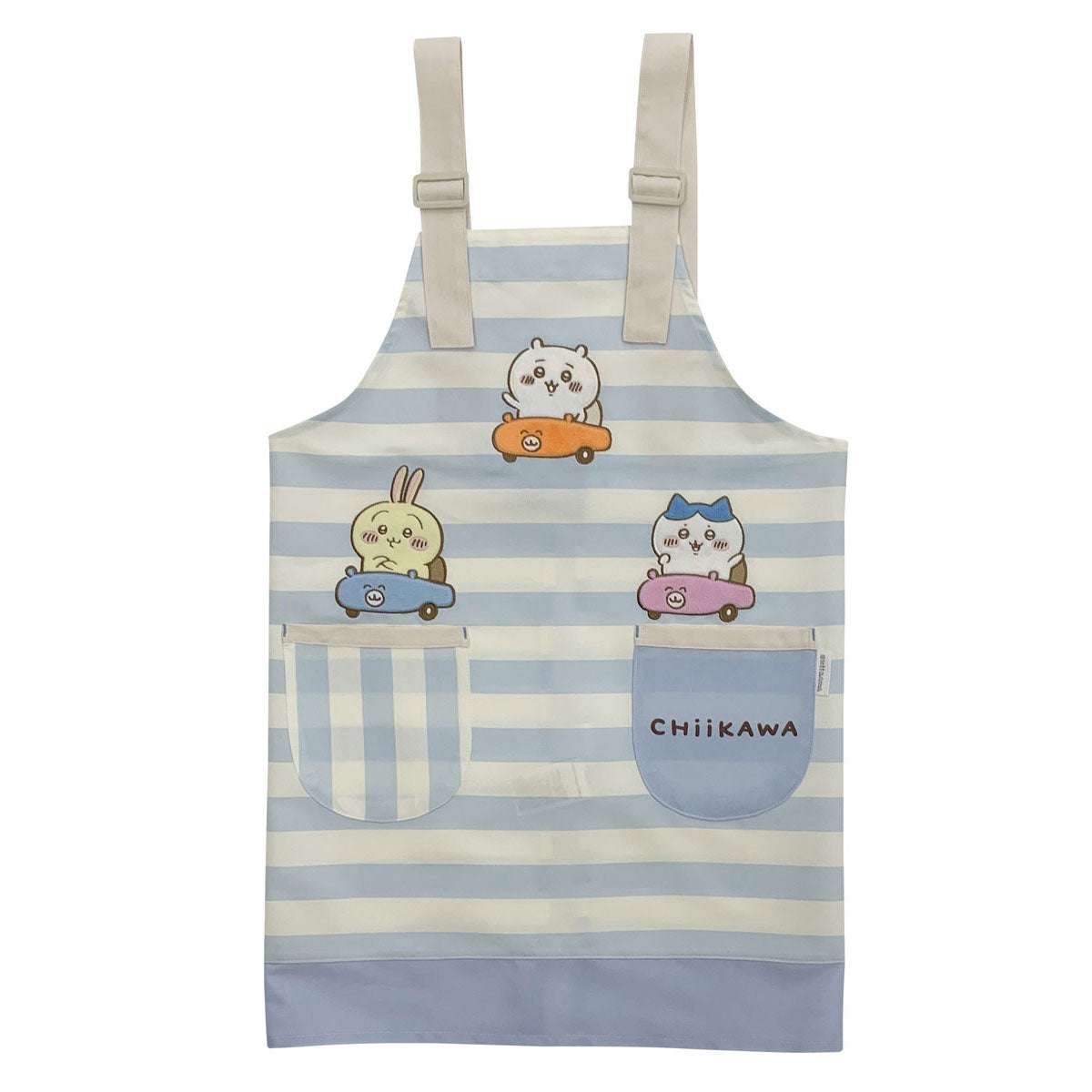 吉伊卡哇 動畫版《吉伊卡哇》兒童圍裙 (開車出發) ちいかわ アニメ『ちいかわ』 キッズエプロン（車でゴーゴー）