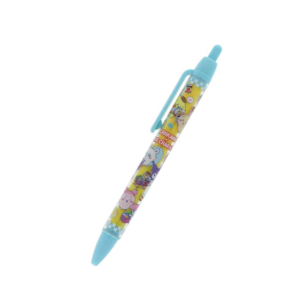 吉伊卡哇 × 三麗鷗角色 圓珠筆 (藍色) ちいかわ×サンリオキャラクターズ スーパーマーケットなボールペン（ブルー）