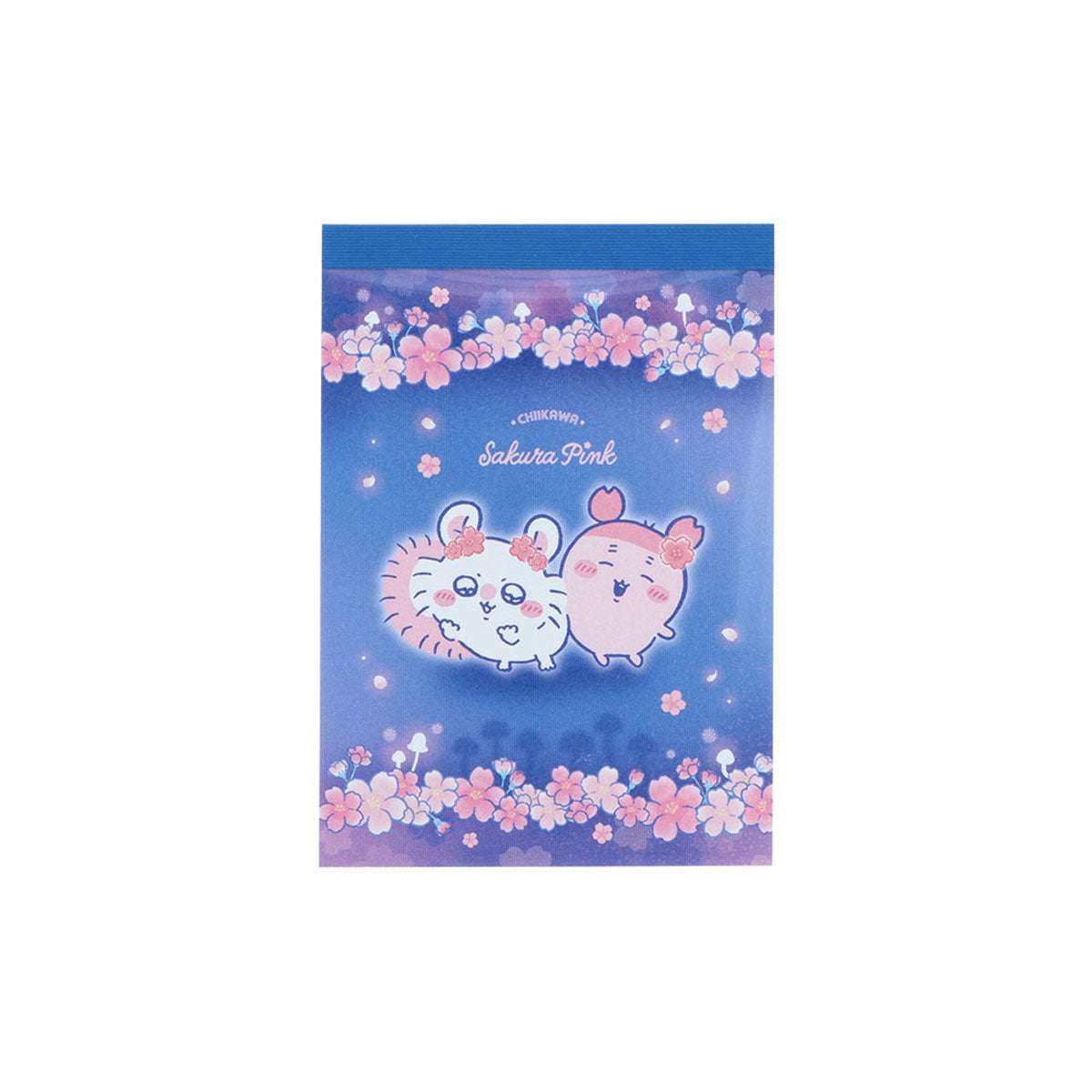 吉伊卡哇 迷你便籤本 (Sakura Pink·夜櫻·小桃鼠&古本屋) ちいかわ メモミニ（Sakura Pink・ヨザクラ・モモンガ＆古本屋）