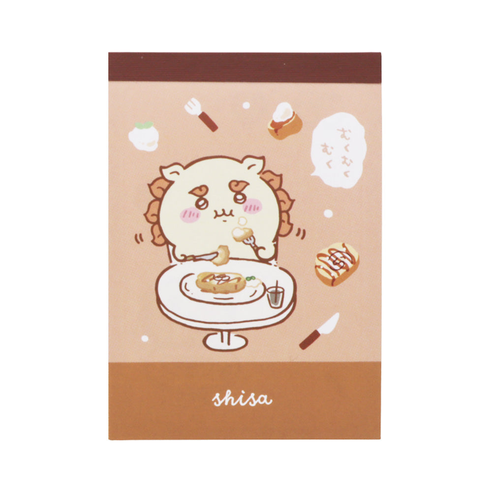 吉伊卡哇 迷你便簽紙（風獅爺） ちいかわ メモミニ（シーサー）