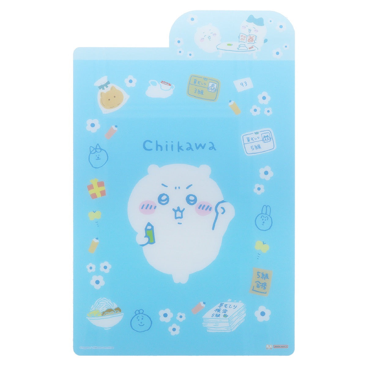 吉伊卡哇 造型墊板（檢定） ちいかわ ダイカット下敷（検定）